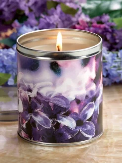 Vermont-Made Lilac Candle Tin