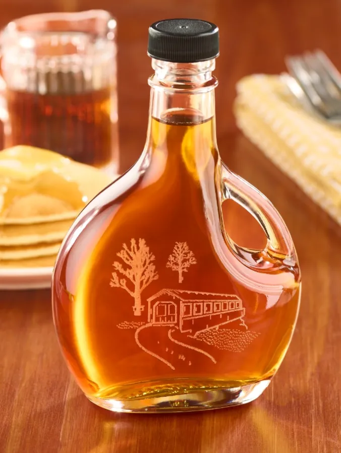 Vermont Maple Syrup Covered Bridge Bottle, 8.5 Ounce Bottle