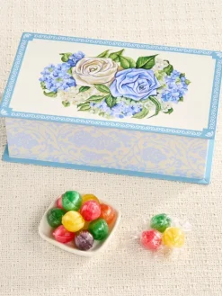 Victorian Rose Tin With Sourball Hard Candy