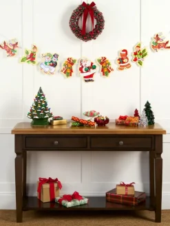 Vintage Christmas Paper Garland