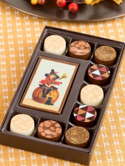 Vintage Halloween Belgian Chocolate Art Gift Box