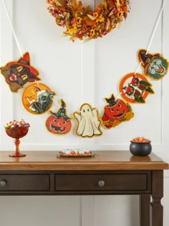 Vintage Halloween Paper Garland