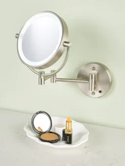 Wall Mount Cordless LED Lighted Makeup Mirror