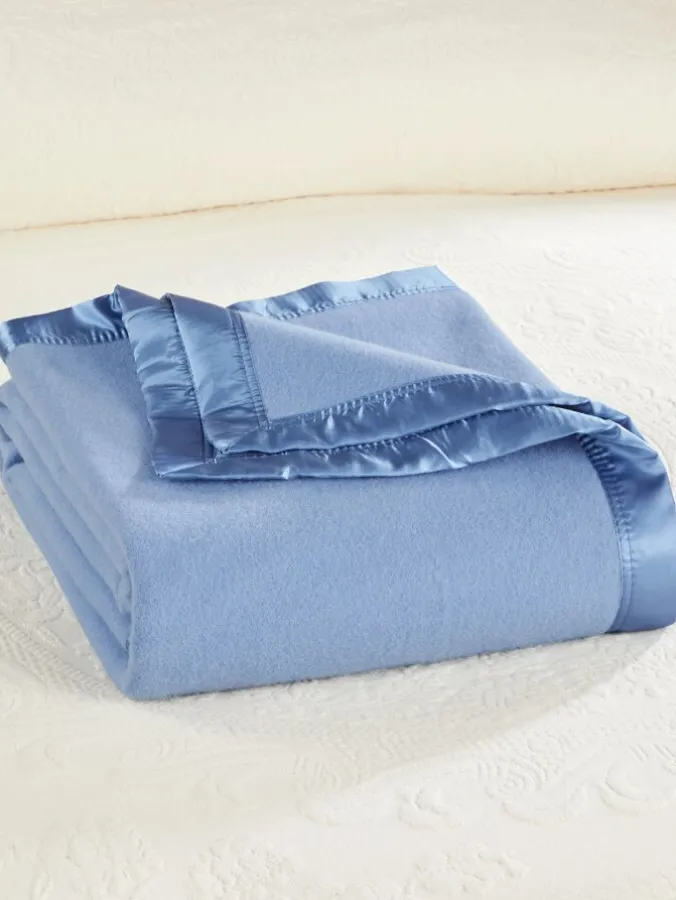 Washable Australian Merino Wool Solid Color Blanket or Throw