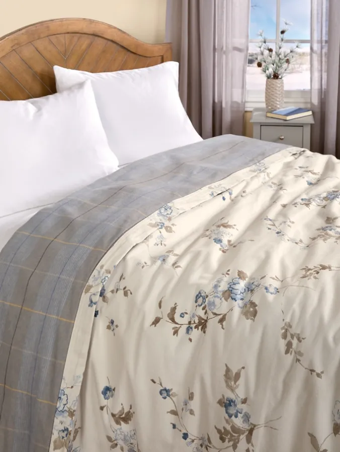 Watercolor Dreams Portuguese Cotton Double-Flannel Blanket or Throw