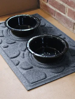 Waterhog Circles Dog Bowl Mat