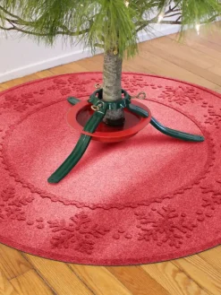 WaterHog Snowflake Christmas Tree Mat