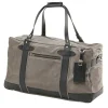 Waxed Canvas and Leather Duffle Bag