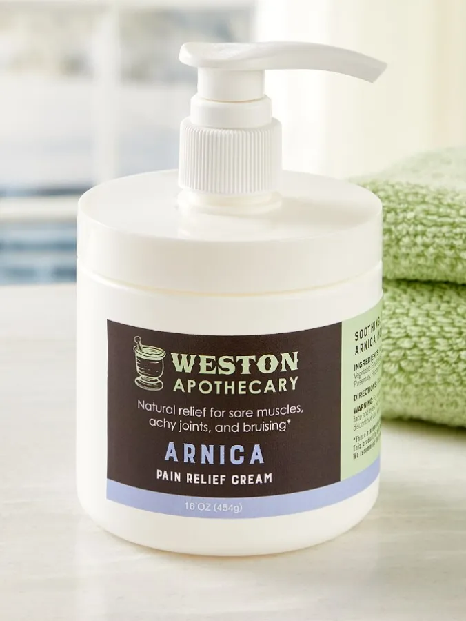 Weston Apothecary Arnica Pain Relief Cream, 16 Ounce Jar