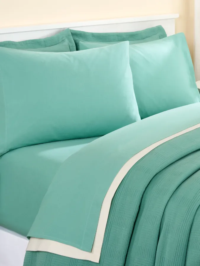 Weston Solid Color Portuguese Cotton Flannel Sheet Set
