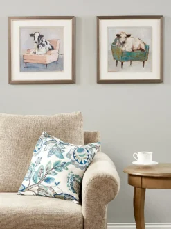 Whimisical Cow Pals Art Print, Set of 2