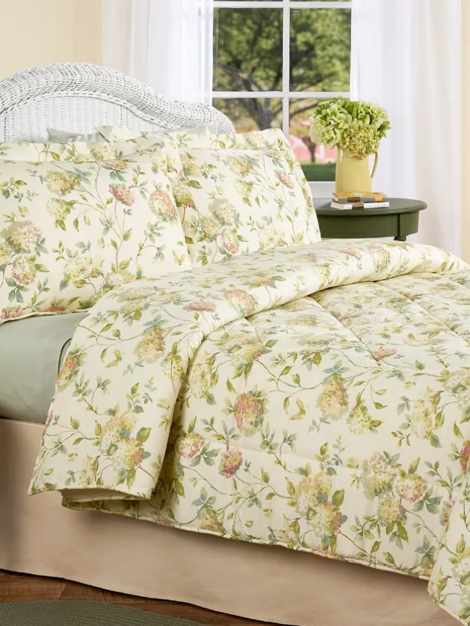 Whispering Hydrangea Comforter or Pillow Sham
