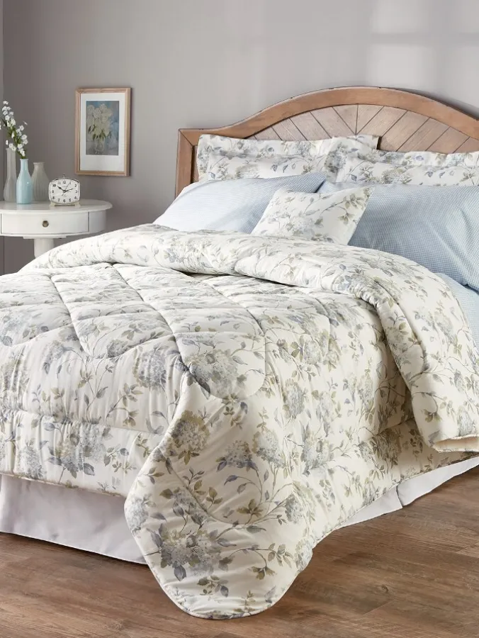 Whispering Hydrangea Comforter or Pillow Sham