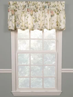 Whispering Hydrangea Rod Pocket Tailored Valance