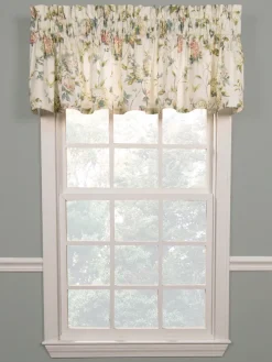 Whispering Hydrangea Rod Pocket Tailored Valance