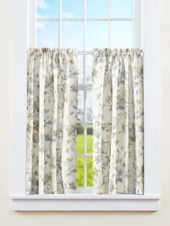 Whispering Hydrangea Rod Pocket Curtain Tiers