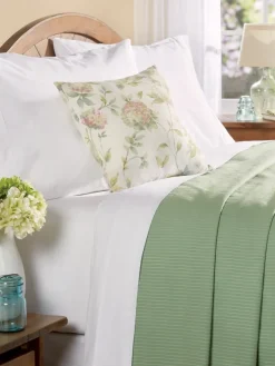 Whispering Hydrangea Throw Pillow