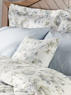 Whispering Hydrangea Throw Pillow
