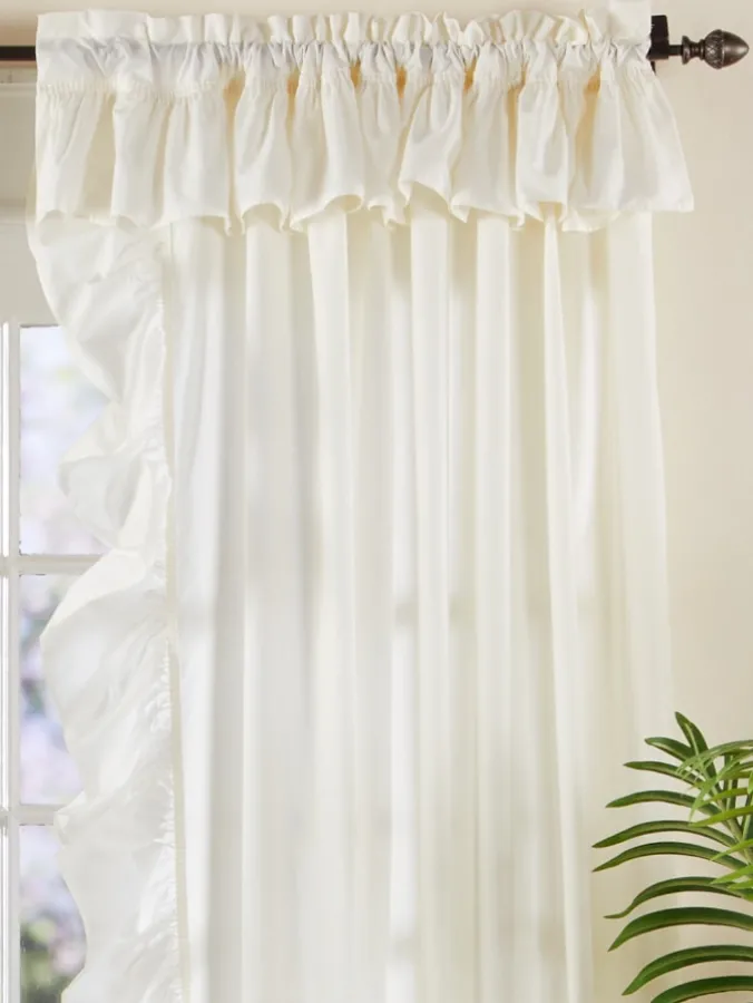 Wide Ruffles Rod Pocket Curtains by Country Curtains®