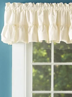 Wide Ruffles Rod Pocket Tailored Valance by Country Curtains®