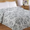 Wildflower Fields Reversible Portuguese Cotton Jacquard Bedspread