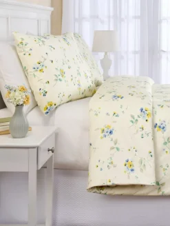 Wildflower Portuguese Cotton Percale Duvet Cover