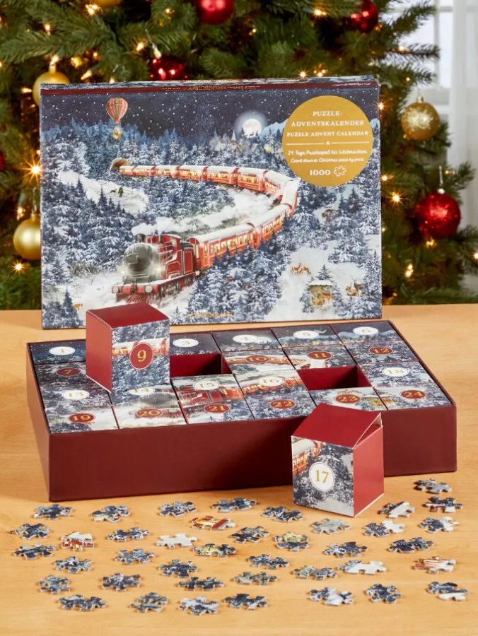 Winter Express Advent Calendar Puzzle, 1008 Piece