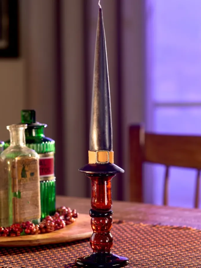 Witch Hat 10 Inch Halloween Taper Candle