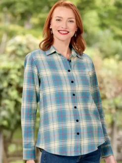 Women's All-Season Plaid Flannel Shirt