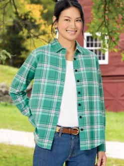 Women's All-Season Plaid Flannel Shirt