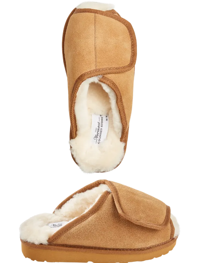 Women's Australian Shearling Adjustable Scuff Slippers