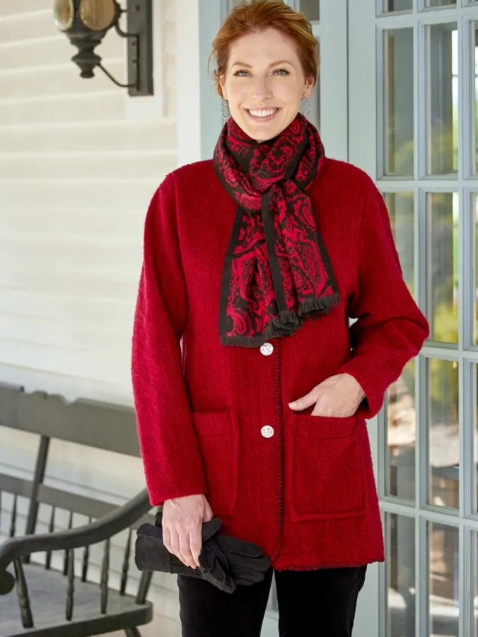 Women's Berber Wool and Fleece Jacket