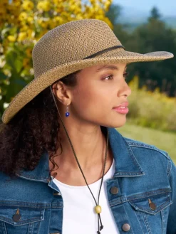 Women's Big Brim Woven Sun Hat