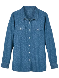 Women's Botanical Beauty Printed Chambray Shirt