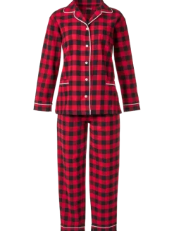 Women's Buffalo Plaid Cotton Flannel Pajama Set