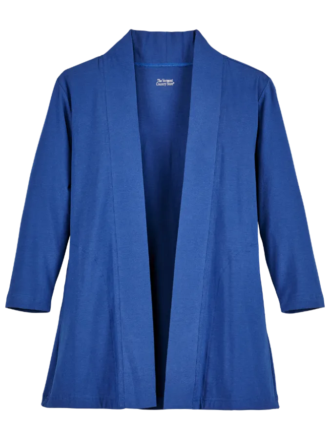 Women's Carefree Cotton and Modal Open Cardigan