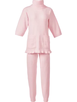 Women's Chenille Ruffle Lounge Pajama Set