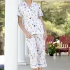 Women's Classic Peanuts Cotton Capri Pajamas