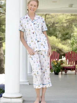 Women's Classic Peanuts Cotton Capri Pajamas