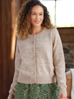 Women's Classic Ragg Wool Cardigan Sweater