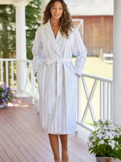 Women's Classic Seersucker Wrap Robe