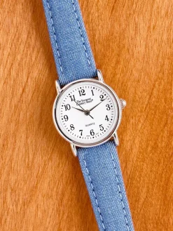 Women's Classic Watch With Denim Band