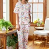 Women's Comfort Knit Print Cotton Pajama Pants