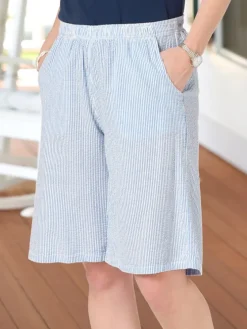 Women's Cotton Seersucker Pull-On Shorts