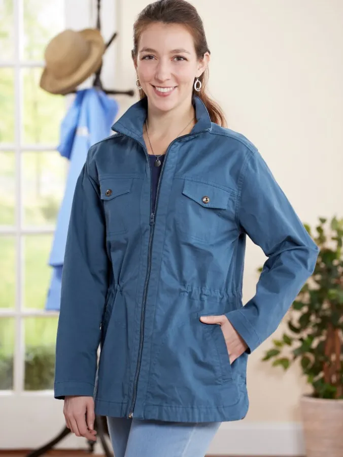 Women's Cotton Twill Utility Jacket