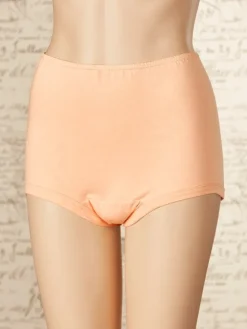 Women's Covered-Waist Cotton Briefs With Wide Leg Bands, 3 Pairs