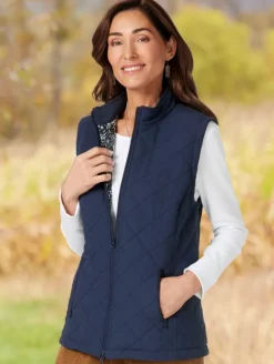 Women's Diamond Quilted Vest