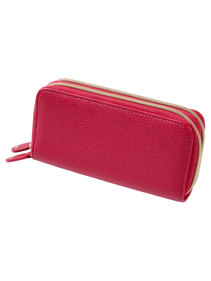 Women's Everyday Double-Zip Organizer RFID-Blocking Wallet