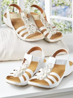 Women's Flex Step Floral Slingback Sandals