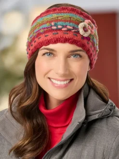 Women's Floral Blossoms Lassen Wool Headband